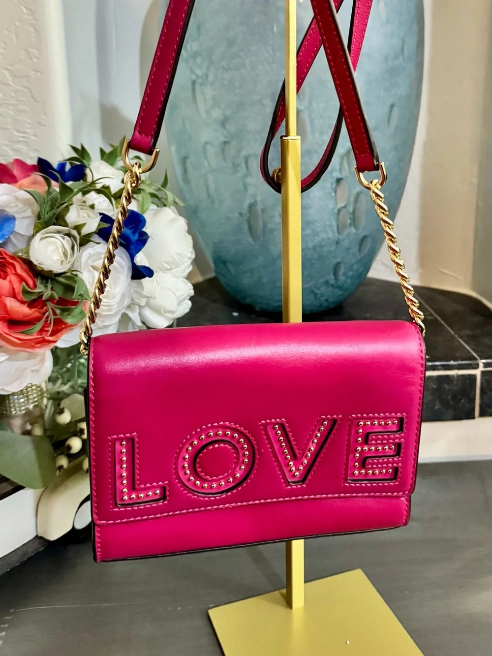 Michael Kors Ruby Clutch convertible crossbody - Ultra Pink EUC ($168+tax)